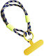 Universal Wrist Strap Bright Rope Mobile Phone Cases Blue Yellow