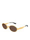 Bottega Veneta Unisex Sonnenbrillen mit Goldfarbenem Rahmen und Goldfarbenen Gläsern BV1456S 001