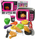 Microwave Toy Kids Food 360 Rotation Lights Sou...