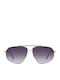 Prive Revaux Men's Sunglasses with Silver Metallic Frame and Silver Mirror Lens PR3012/G/S 79D/9O