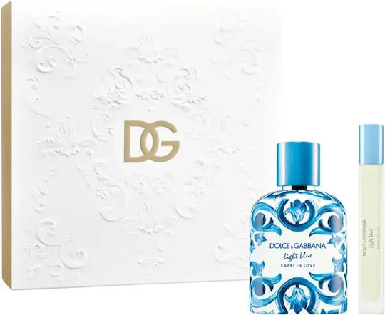 Dolce&gabbana Light Blue Capri In Love Pour Homme Set Cadou Pentru Bărbați