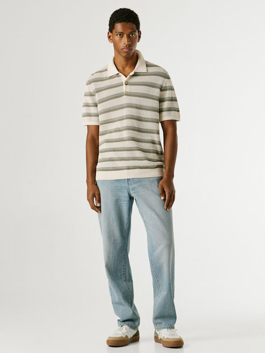 Pepe Jeans Polo Μπλούζα Κοντομάνικη Πρασινο