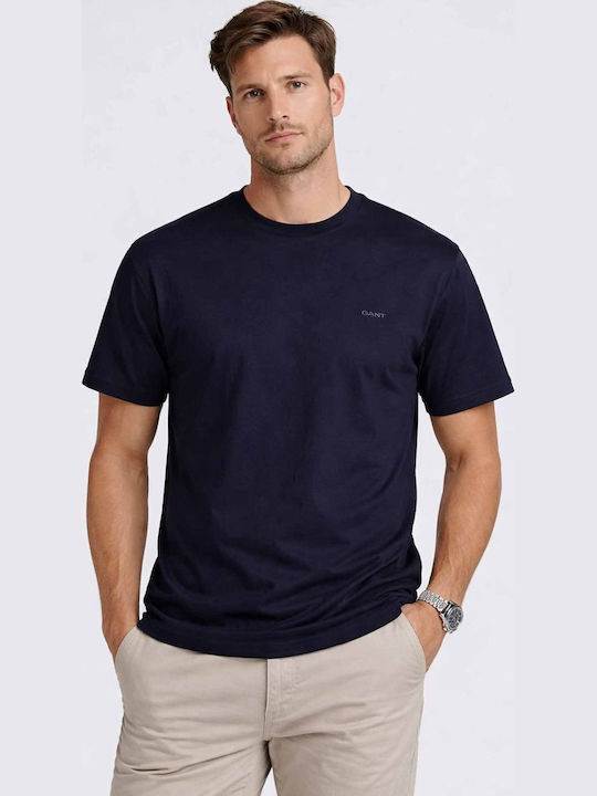 Gant Gant Herrenblusen Kurzarm T-Shirt Abend Blau