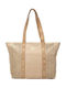 Damen-Schultertasche aus Wildleder Beige
