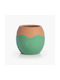 Nef-Nef Homeware Vază Decorativă Ceramică Domain Verde 14x14xÎ14cm