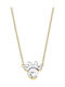 Disney Necklace From Gold Plated Silver With Zircon