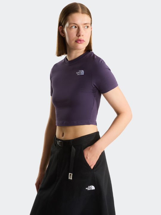 The North Face Women's Crop T-shirt Purple