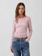 Women's Cotton Pink Crop Top