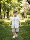 Kids Clothing Set with Shorts Summer 3 Pieces White