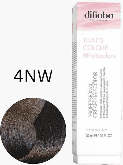 Difiaba Βαφή Μαλλιών 4nw 90ml