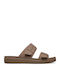 Brooklyn Γυναικεία Σανδάλια Flatforms Καφέ
