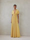 Maxi Βραδινό Φόρεμα Warm Ochre