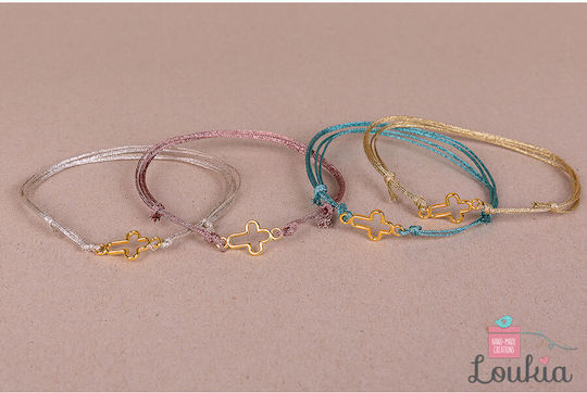 Loukia Christening Charm Bracelet Gold 50 Pieces LK-MAR77 Gold