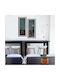 UnicUtil Wandspiegel mit Braune Rahmen 70x29.5cm