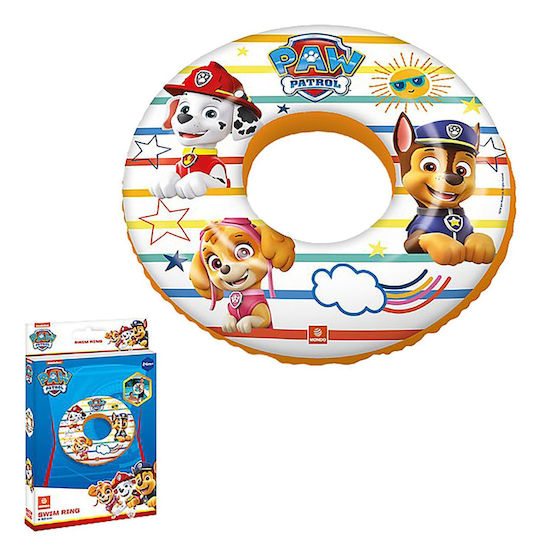 Mondo Kids' Swim Ring Paw Patrol with Diameter 50cm Orange
