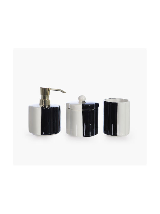 Nef-Nef Homeware Domino Dispenser Πλαστικό Μαύρο