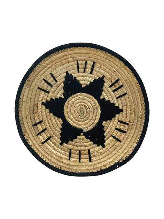 Marhome Διακοσμητικό Πιάτο από Ψάθινο Υλικό 35x4x35cm