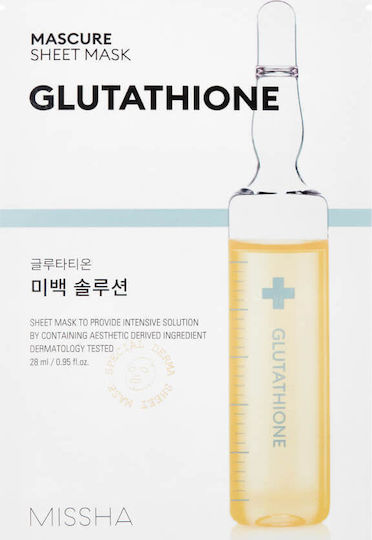 Missha Solution Sheet Face Mask for Whitening / Moisturizing With Niacinamide 28ml