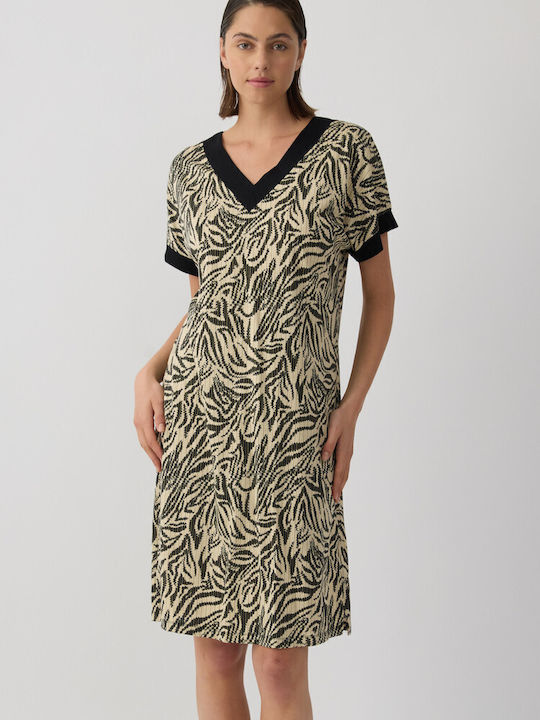 Minerva Summer Cotton Women's Nightgown Beige-B...