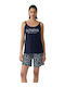 Minerva Summer Women's Pyjama Set Blue Boheme