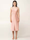 Vamp Summer Satin Women's Nightgown Rose Dusty