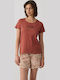 Minerva Summer Women's Cotton Pyjama Set Terracotta Animal