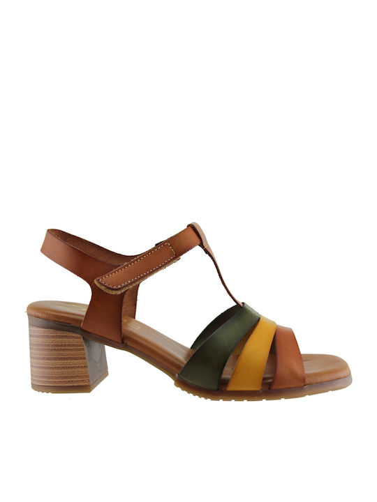 Marila Footwear Δερμάτινα Πέδιλα Ταμπά