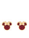 Disney Minnie Mouse Kids Stud Earrings with Stones Made of Steel
