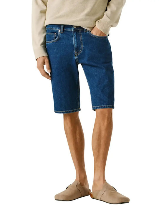 Pepe Jeans Cash Pantaloni Scurți Bărbați Denim Albaștri