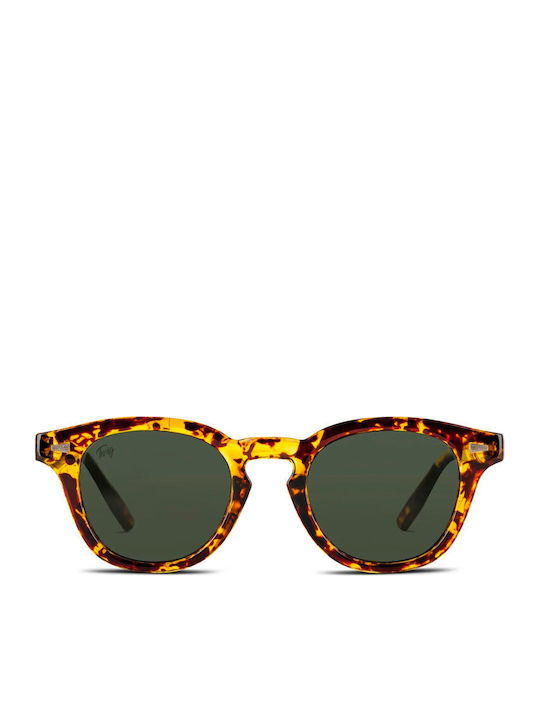 Twig Bauman Unisex Sonnenbrillen mit Brauner Schildkröte Horn umrandetem Rahmen BNS10