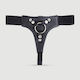 Δερμάτινο Strap On Harness Ρυθμιζόμενους Ιμάντες & Κρίκο Leather Strap On Harness Adjustable Straps & O Ring – Μαύρο