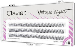 Clavier Vshape Light 12mm Eyelash Clusters