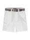Kids Fabric Shorts/Bermuda Off White