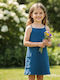 Girls Sleeveless Dress Petrol