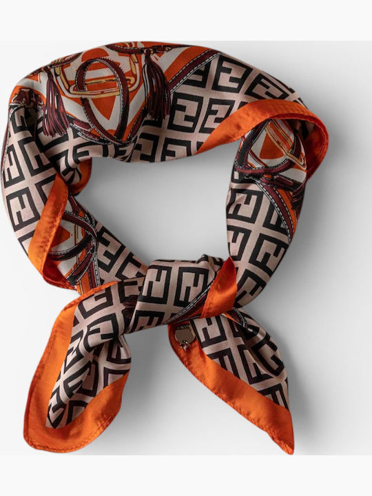 Fragola Women's Silk Shawl Orange