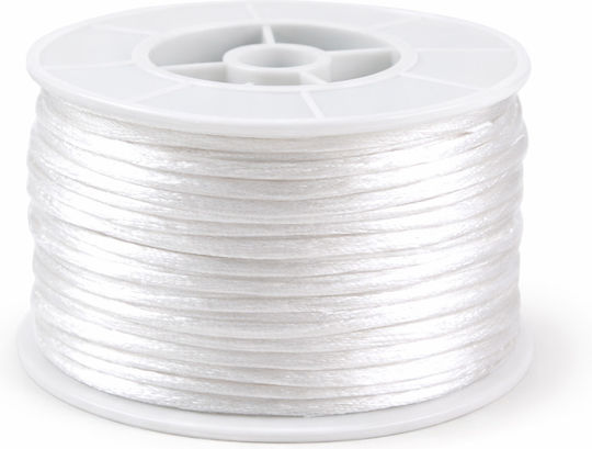 Schnürsenkel Mausenschwanz 0,2cm Weiß 50m
