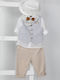 Bambolino Baptism Suit with Vest for Boys Dereck1953 Beige