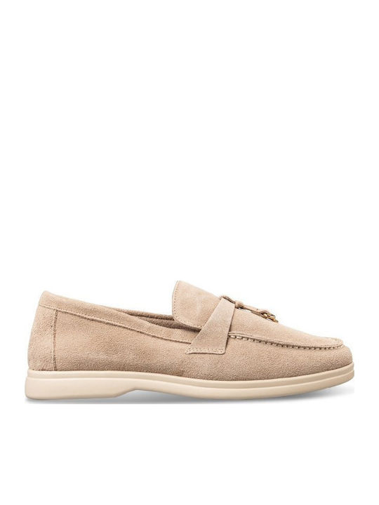 Envie Shoes Δερμάτινα Γυναικεία Loafers σε Μπεζ...