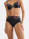 Sommer Bikinihosen Slip Schwarz