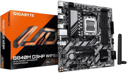 Gigabyte B840M D3HP WF6E Wi-Fi Motherboard Micro ATX με AMD AM5 Socket
