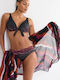 Summer Bikini Bra Animal Print Black