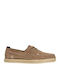 Leather Men's Espadrilles In Beige Colour