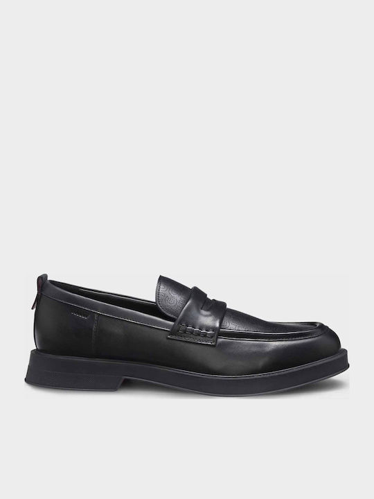 Lenner Δερμάτινα Ανδρικά Loafers σε Μαύρο Χρώμα