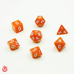 Set Würfel Matt Orange Beutel Set Acryl Würfel Rollenspiele & Miniaturenkriegsspiele Dungeons & Dragons Pathfinder
