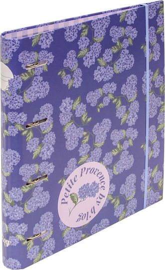 Binder 4 Rings Dividers A4 B'log Petite Provence Flowers Ancor