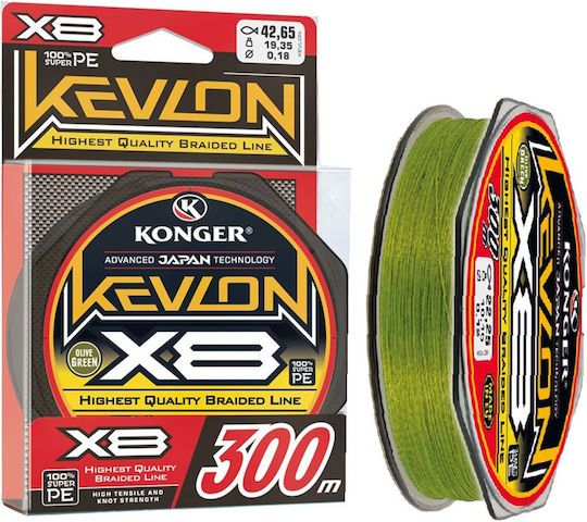 Konger Kevlon X8 Green 300m 0.20mm 250160020
