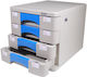 Next Plastic Desktop Drawer with Lock 29.5x29x3...
