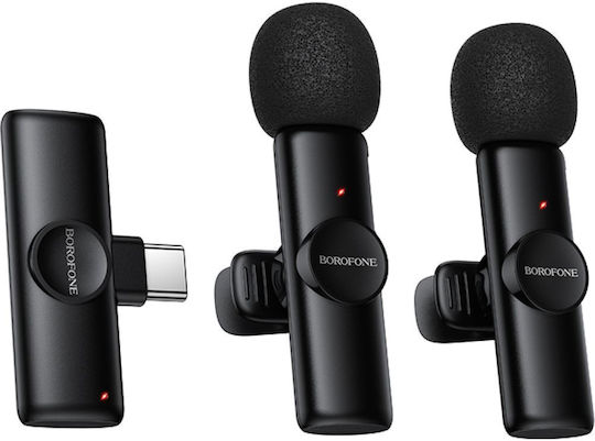 Borofone BFK16A Type C Wireless Lapel Microphone Set for Mobile