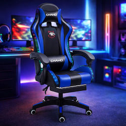 DreamHouse YT089 Gaming Chair Artificial Leather with RGB Lighting Black-Blue DreamHouse YT089 Gaming Chair Artificial Leather with RGB Lighting Black-Blue