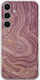 Agate Stone Pink Samsung Galaxy A55 5g Flexible TPU Transparent Silicone Mobile Phone Case